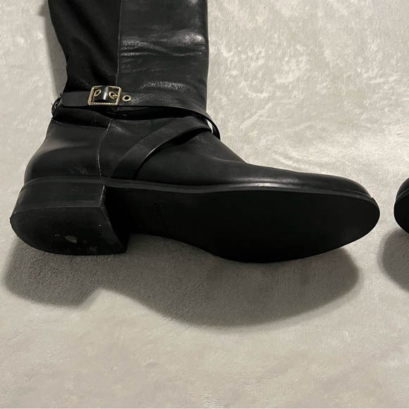 Cole Haan Dorian Tall Black Leather Riding Boot - Womens Sz 7 Quiet Luxury - Picture 9 of 11